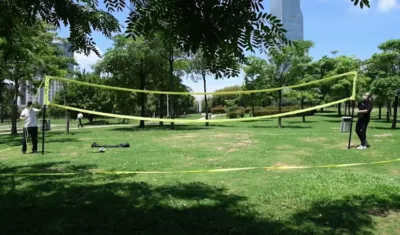 RallyNet Outdoor Volleyball Net for School and Recreation